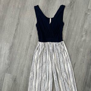 Stripe casual romper